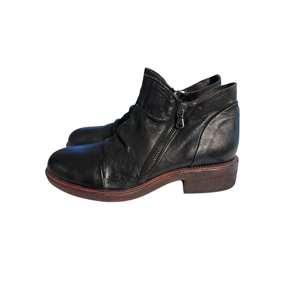 Cordani Parnell Bootie Black Leather Made In Italy Boots Size 38 BohoLuxe NWOT